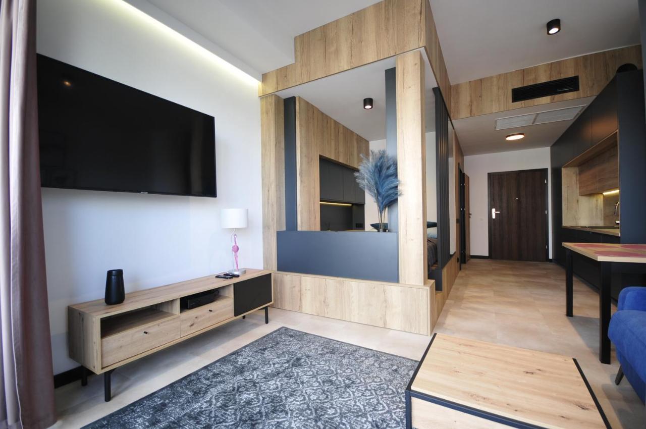 Apartament Flaming Hanza Tower Szczecin Exteriör bild