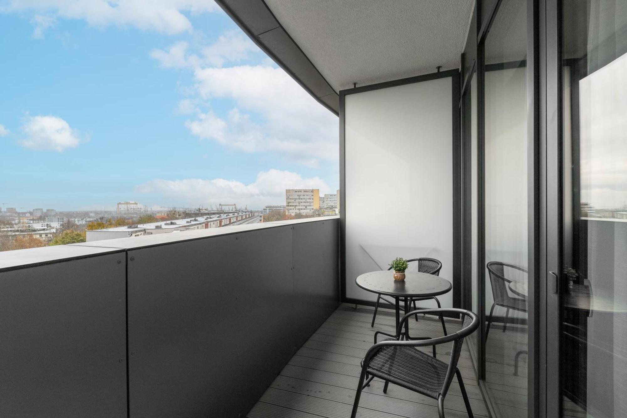 Apartament Flaming Hanza Tower Szczecin Exteriör bild